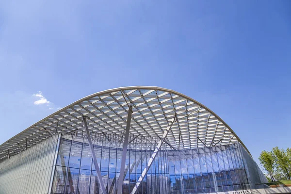 Salle Concert Zaryadye Dans Parc Zaryadye Parc Urbain Situé Près — Photo