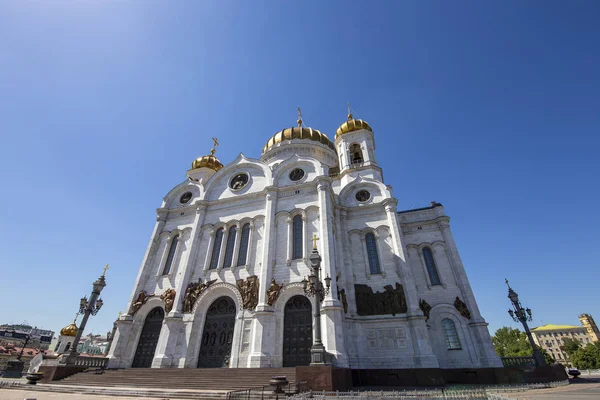 Över Kristus Frälsarens Katedral Dag Moskva Ryssland — Stockfoto