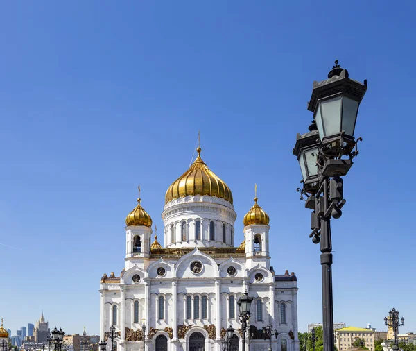 Vista Catedral Cristo Salvador Día Moscú Rusia — Foto de Stock