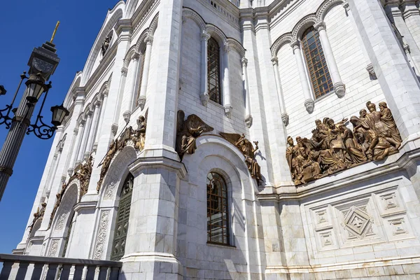 Fragment External Furniture Christian Temple Christ Savior Moscow Russia — Stock Photo, Image