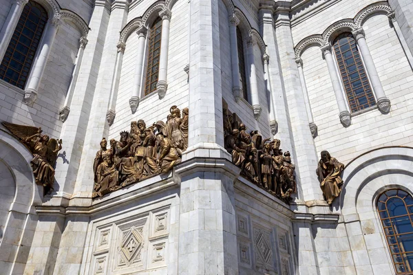 Fragmento Mobília Externa Templo Cristão Cristo Salvador Moscou Rússia — Fotografia de Stock