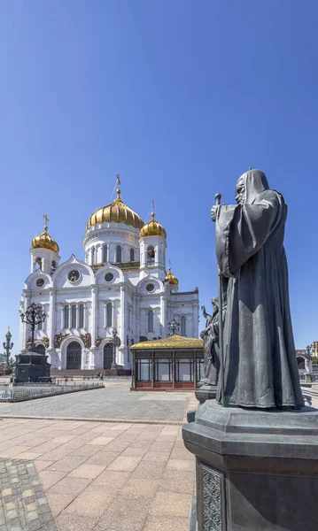 Moscow Ryssland Maj 2018 Kristus Frälsarens Domkyrka Och Monument Skulpturala — Stockfoto