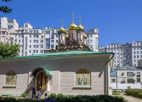 Moskou Rusland Mei 2018 Sint Nicolaaskerk Bersenevskaya Embankment Dag Moskou — Stockfoto