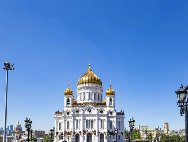 Uitzicht Christus Verlosser Kathedraal Dag Moskou Rusland — Stockfoto