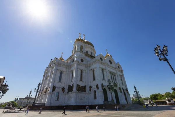 Москва Росія Травня 2018 Погляд Христа Спасителя День Москва Росія — стокове фото