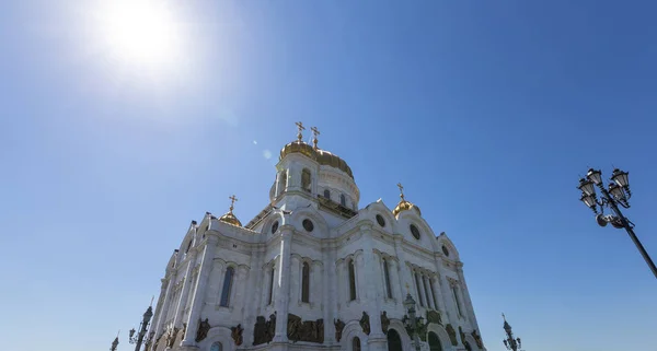 Moskou Rusland Mei 2018 Uitzicht Christus Verlosser Kathedraal Dag Moskou — Stockfoto