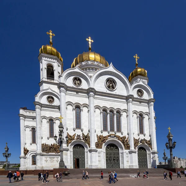 Moskou Rusland Mei 2018 Uitzicht Christus Verlosser Kathedraal Dag Moskou — Stockfoto