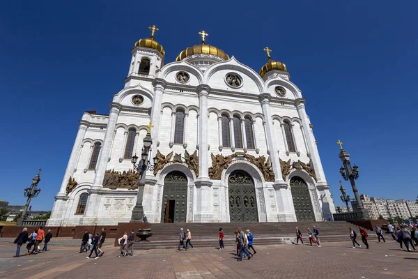 Moscú Rusia Mayo 2018 Vista Catedral Cristo Salvador Día Moscú — Foto de Stock