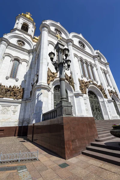 Över Kristus Frälsarens Katedral Dag Moskva Ryssland — Stockfoto