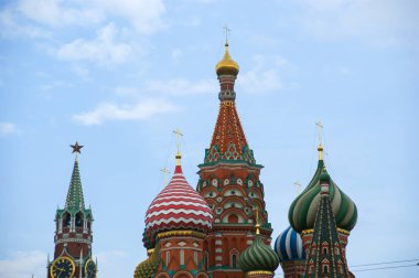 Tapınak fesleğen mübarek, Moskova, Rusya, Kızıl Meydan