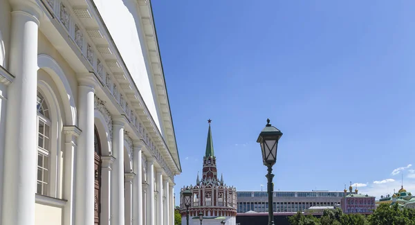 Moskauer Kreml Russland Tag Schöne Aussicht Auf Das Zentrum Von — Stockfoto