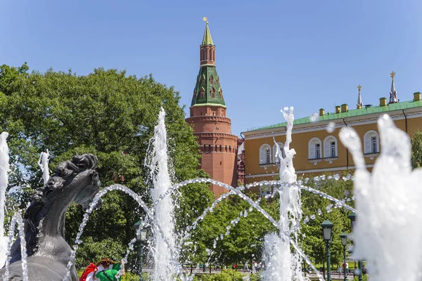 Moskwa Rosja Czerwiec 2018 Moskiewski Kreml Rosja Dzień Piękny Widok — Zdjęcie stockowe