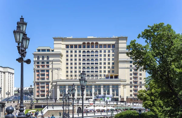 Moskau Russland Juni 2018 Fassade Des Vier Jahreszeiten Hotels Hotel — Stockfoto