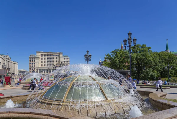 Moszkva Oroszország Június 2018 Manege Tér Közelében Kreml Moszkva Oroszország — Stock Fotó