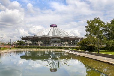 Moskova, Rusya - 13 Temmuz 2019: Vernadskogo Prospekt'teki Büyük Moskova Sirki (Moskova Devlet Sirki), Rusya 