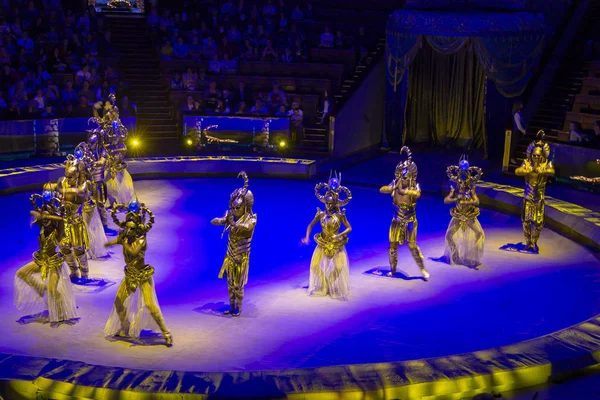 莫斯科 俄罗斯 2019年7月13日 在莫斯科国家马戏团 弗纳兹科戈普罗斯佩克特大莫斯科马戏团 的演示 俄罗斯 — 图库照片