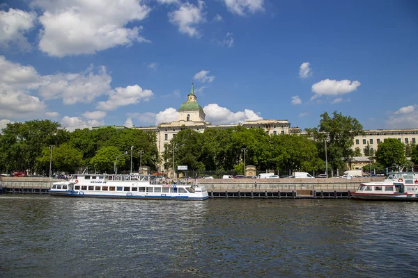 Moskau Russland Mai 2018 Moskau Fluss Und Böschungen Blick Vom — Stockfoto