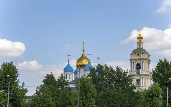 Monastero Novospassky Stauropegic Mosca Russia Riprese Una Barca Diporto Turistica — Foto Stock