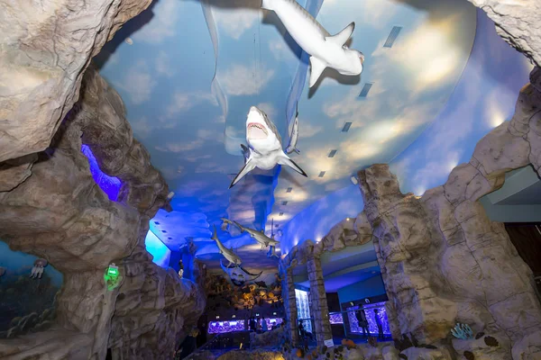 Moscow Rússia Maio 2017 Interior Oceanarium Crocus City Mais 5000 — Fotografia de Stock