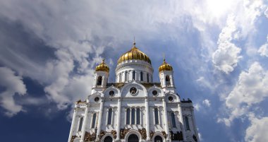 Kurtarıcı İsa Katedrali'nin görünümü (gün), Moskova, Rusya