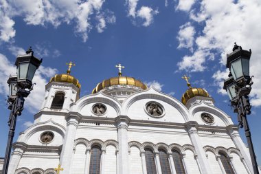 Kurtarıcı İsa Katedrali'nin görünümü (gün), Moskova, Rusya