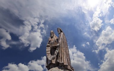 Moskova, Rusya 26 Mayıs 2018: Moskova'daki Kurtarıcı İsa Katedrali'nde Anıt Buluşması, Rusya