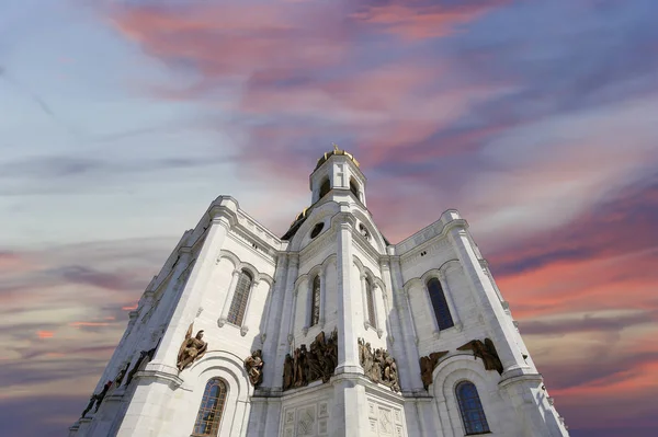 Över Kristus Frälsarens Katedral Dag Moskva Ryssland — Stockfoto