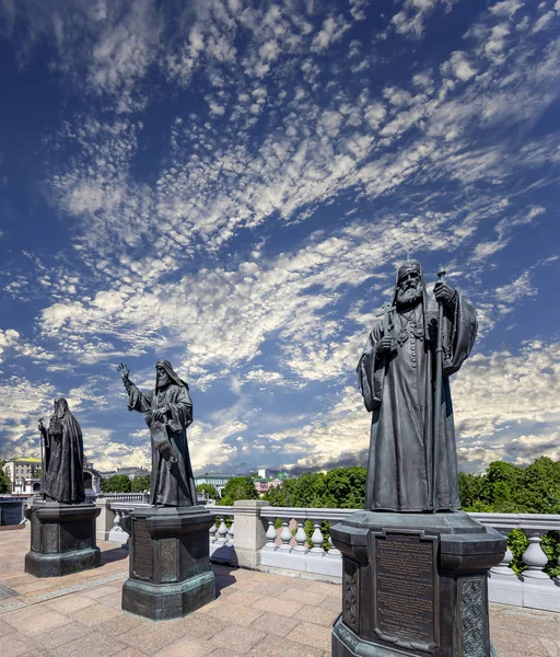 Moscú Rusia Mayo 2018 Monumentos Del Complejo Escultórico Patriarcas Moscú — Foto de Stock