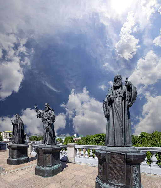 Moscú Rusia Mayo 2018 Monumentos Del Complejo Escultórico Patriarcas Moscú —  Fotos de Stock