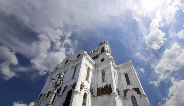 Vista Catedral Cristo Salvador Dia Moscou Rússia — Fotografia de Stock