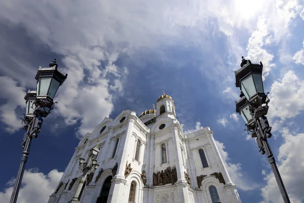 Vista Catedral Cristo Salvador Dia Moscou Rússia — Fotografia de Stock