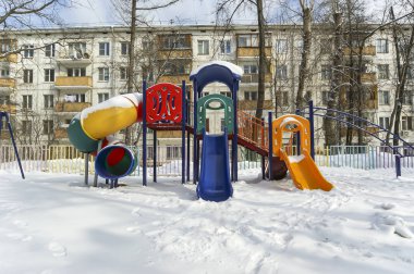 Bahçesi karlı kışlar, moscow, Rusya Federasyonu