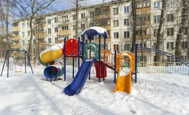 Bahçesi karlı kışlar, moscow, Rusya Federasyonu