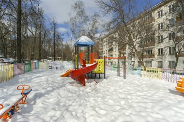 Bahçesi karlı kışlar, moscow, Rusya Federasyonu