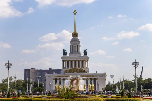 Moskwa Rosja Sierpnia 2019 Centralny Pawilon Terytorium Vdnkh All Rosja — Zdjęcie stockowe
