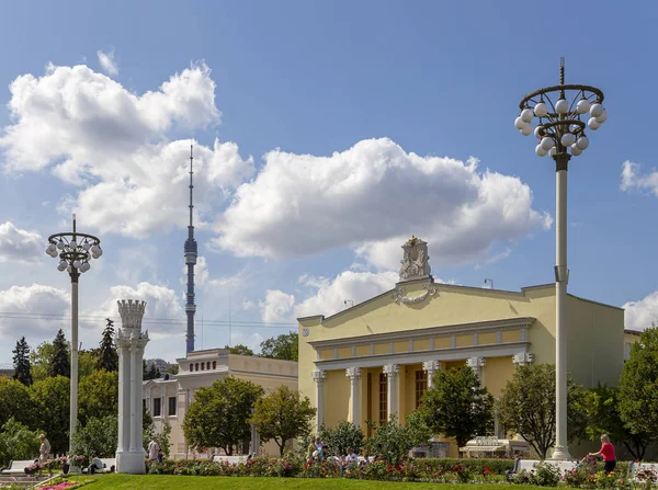 Moskva Rusko Srpna 2019 Landmarks Území Vdnkh All Ruské Výstavní — Stock fotografie