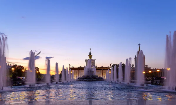 Fountain Stone Flower Vdnkh Moscou Vdnkh Também Chamado All Russian — Fotografia de Stock