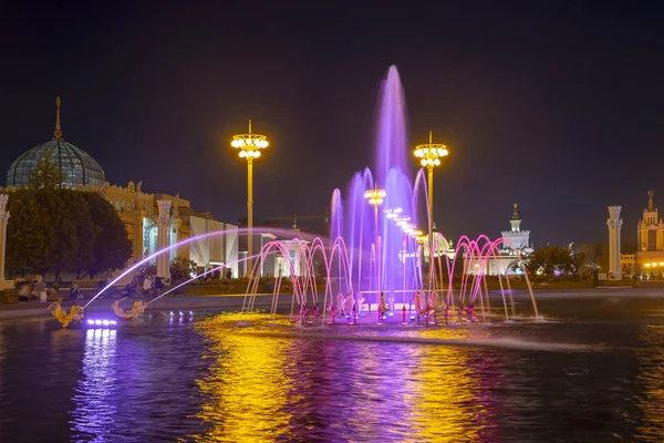 Moskau Russland August 2019 Brunnen Freundschaft Der Nationen 1951 Brunnenprojekt — Stockfoto