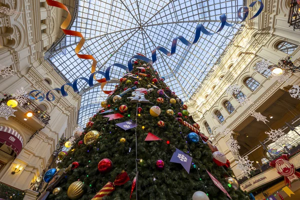 Moscow Russia January 2019 Christmas New Year Holidays Decoration Main — Stock Photo, Image