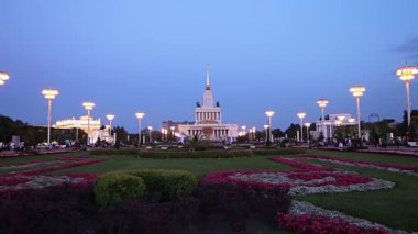 Moskova, Rusya - 28 Ağustos 2019: Vdnkh (Rusya Sergi Merkezi olarak da bilinir), Moskova, Rusya
