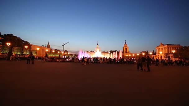 Moscou Russie Août 2019 Monuments Sur Territoire Vdnkh Parc Des — Video