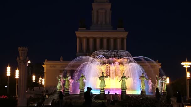 Fuente Amistad Las Naciones 1951 Proyecto Fuente Por Los Arquitectos — Vídeo de stock