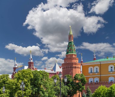 Kremlin 'in Moskova, Rusya' daki en popüler manzarası.  