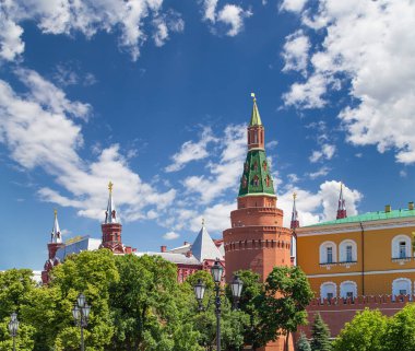 Kremlin 'in Moskova, Rusya' daki en popüler manzarası.  