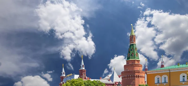 View Kremlin Cloud Background Moscow Russia Most Popular View Moscow — Stock Photo, Image