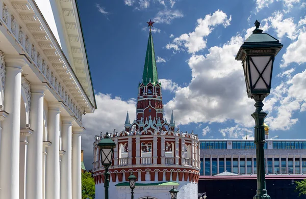 View Kremlin Cloud Background Moscow Russia Most Popular View Moscow — Stock Photo, Image