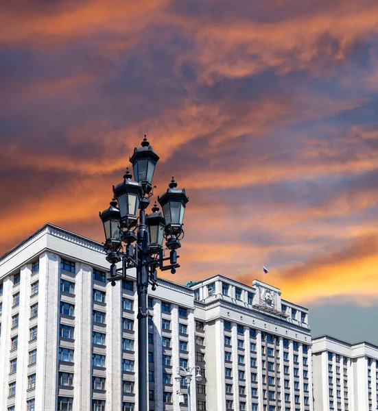 Building State Duma Federal Assembly Russian Federation Beautiful Sky Cloud — Stock Fotó