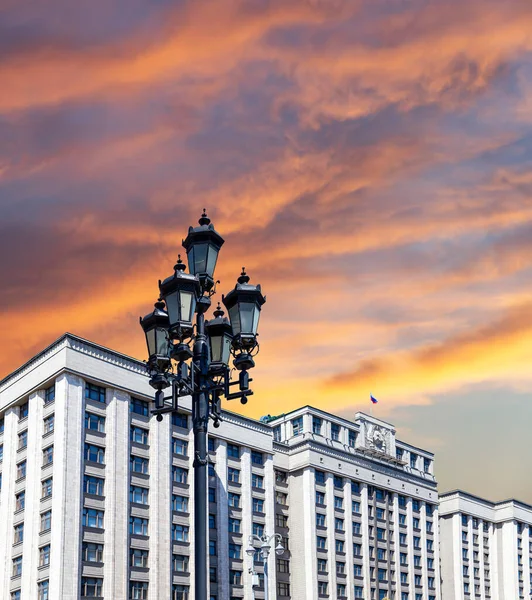 Building State Duma Federal Assembly Russian Federation Beautiful Sky Cloud — Stock Fotó