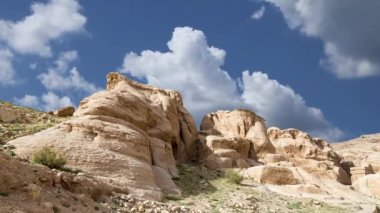 Petra Dağları, Ürdün, Orta Doğu. Petra, 1985 yılından beri UNESCO Dünya Mirasları Bölgesi 'nde bulunuyor.