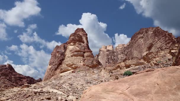 Deserto Wadi Rum Jordânia Oriente Médio Também Conhecido Como Vale — Vídeo de Stock